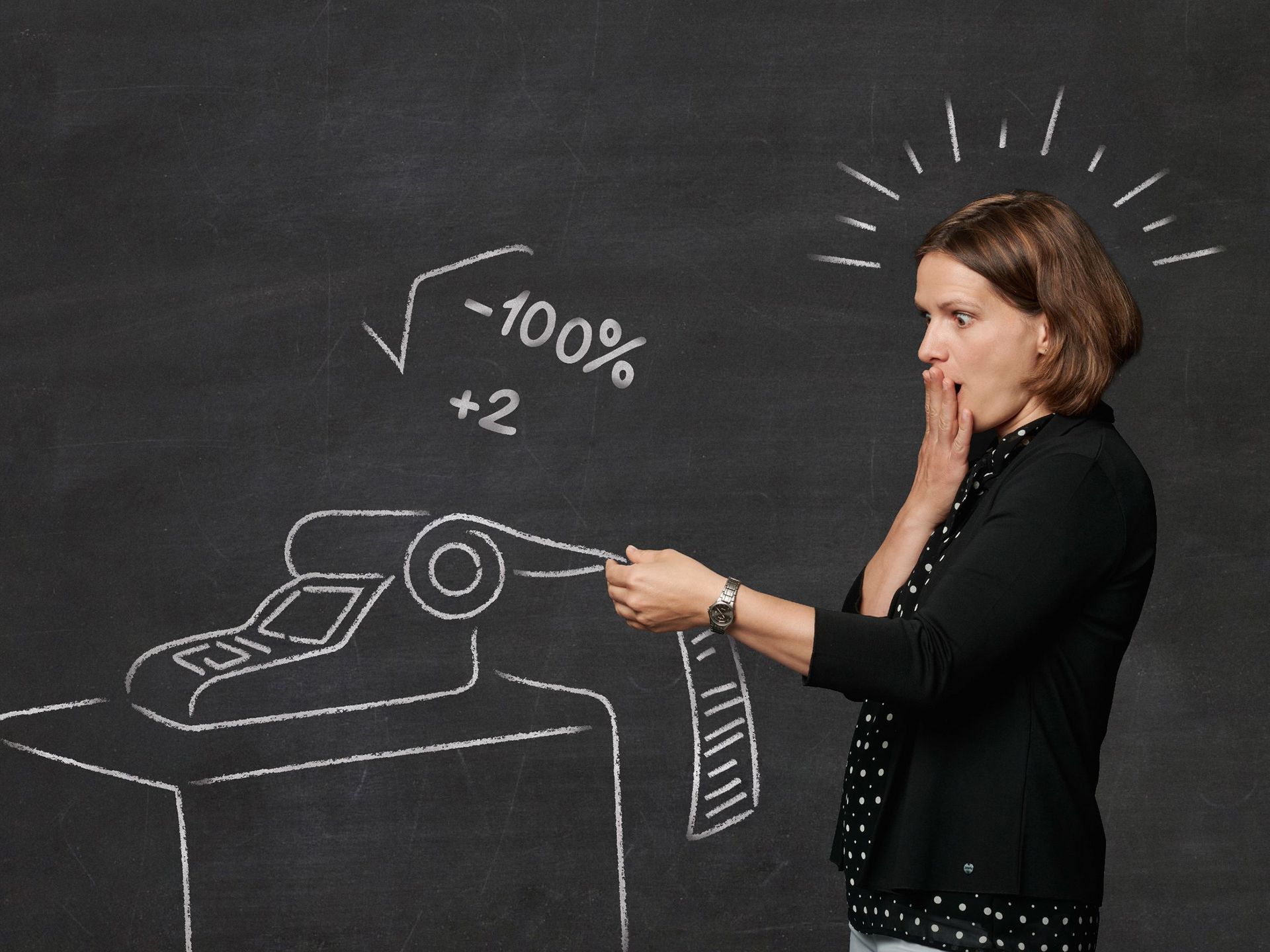 Frau ist überrascht über Nebenkosten