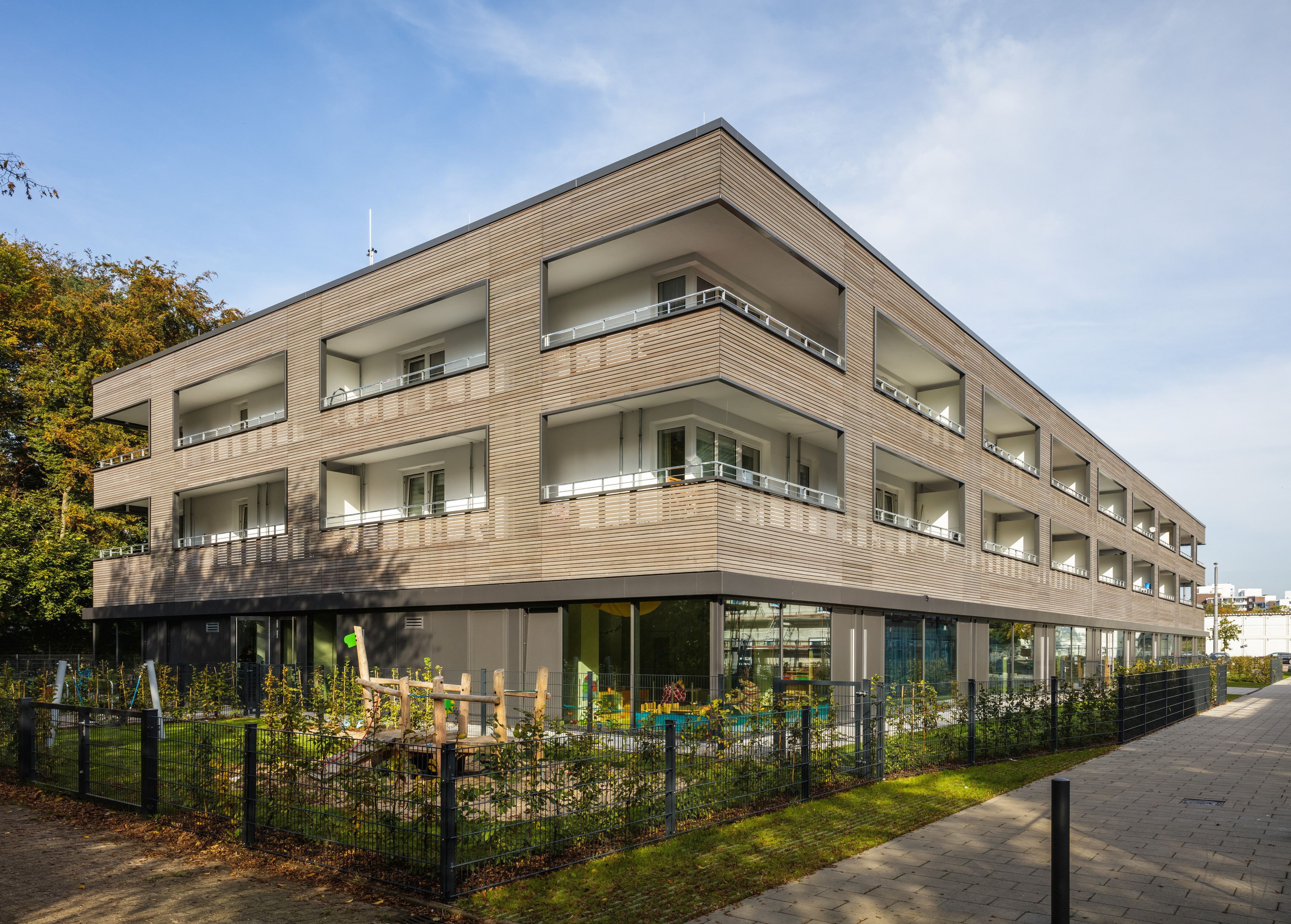 Eckansicht vom Atriumhaus in OTe